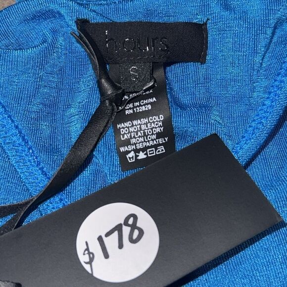 NWT H:OURS Revolve Brianna Bodysuit in Blue Small - Picture 5 of 7